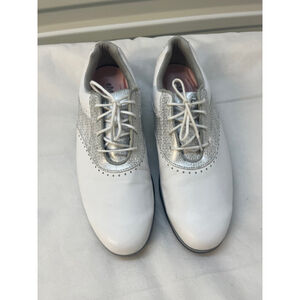 FootJoy eMerge Womens White/Silver Soft Spike Golf Shoe 93902 9.5M